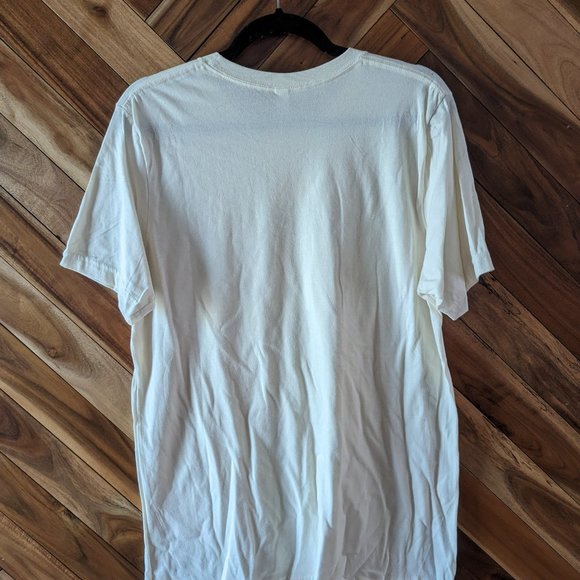 Bella Canvas Fall Vibes Crew Neck Short Sleeve Graphic Tee Top White Large NWT - Picture 5 of 8